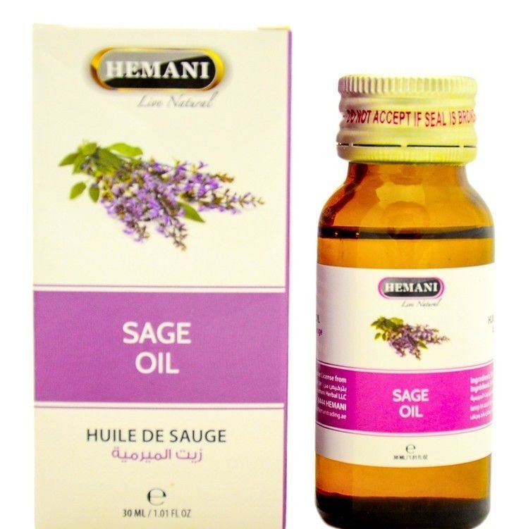 Хемани масло Шалфея, 30мл. Sage Oil, Hemani.