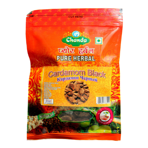 КАРДАМОН ЧЁРНЫЙ СЕМЕНА ЧАНДА (CARDAMOM BLACK CHANDA), 50 Г.