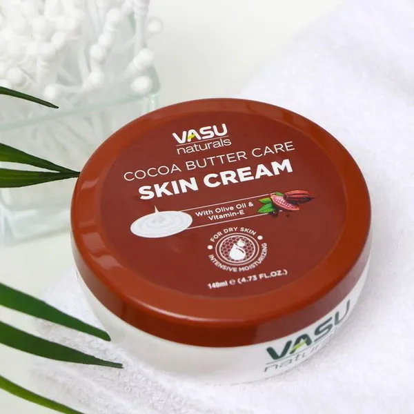 Крем с маслом Какао, 140 мл, Васу. Индия. Vasu Cocoa Butter care skin cream.