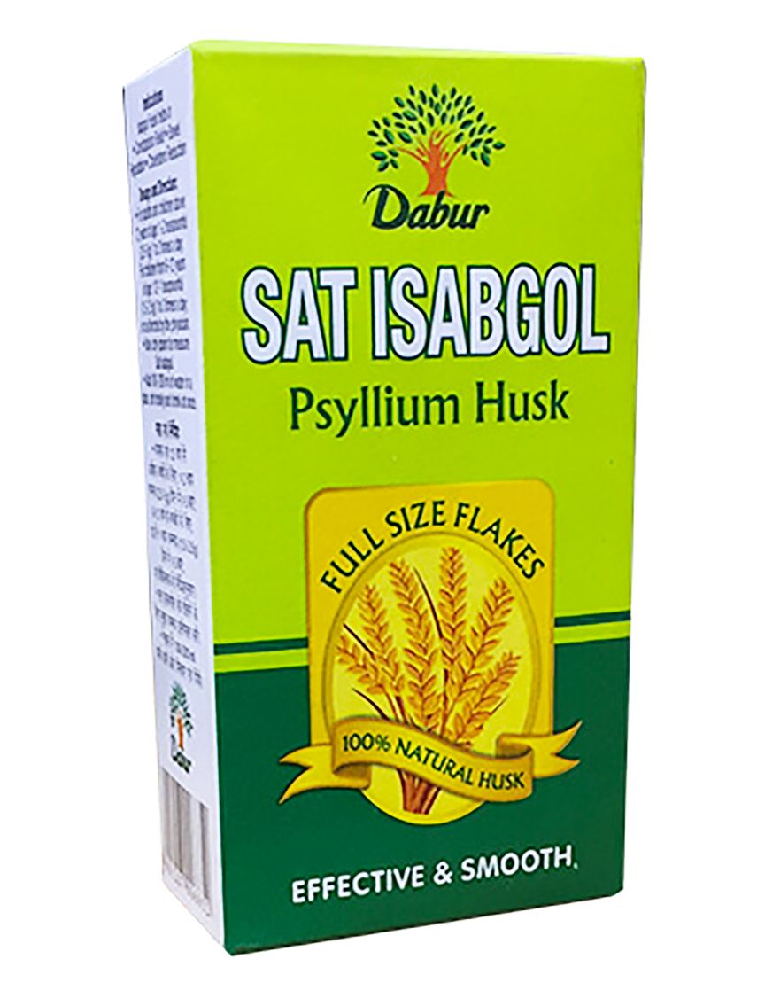 Сат-исабгол (для кишечника, слабительное), Псиллиум, 100г.  Psyllium Husk Sat-isabgol, Dabur.