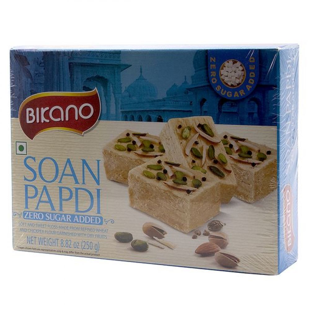 Индийская сладость с орехами "Соан Папди Лайт" (Soan Papdi Light) без сахара Bikano  Бикано 250г