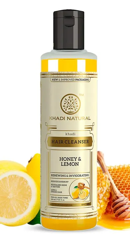 Кхади шампунь для волос Мед и Лемон от перхоти, 210мл. Khadi Honey and Lemon.