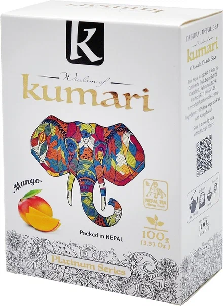 Чай черный с манго, Кумари, 100г.  Nepal MANGO Black Tea, Kumari.