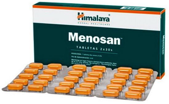 Меносан при менопаузе и климаксе, Хималая, 60шт. в уп. Menosan Himalaya.