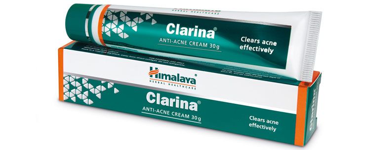  Кларина Хималая средство от прыщей и угревой сыпи , 30г. туба, Himalaya Clarina Anti-Acne Cream.