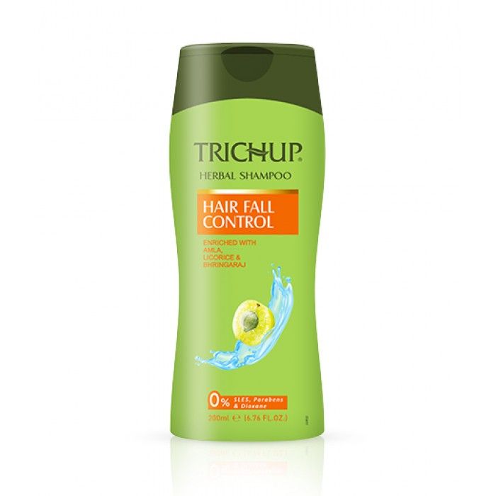 Тричап шампунь с кондиционером против выпадения волос, 200мл. Trichup Herbal Shampoo Hair Fall Control.