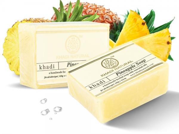 Кхади мыло ручной работы Ананас, 125 г