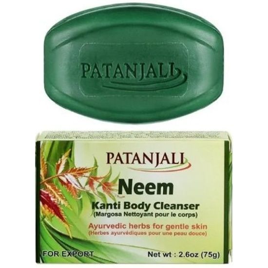 Аюрведическое мыло Ним Патанджали 75 г. Neem Kanti Body Cleanser Patanjali
