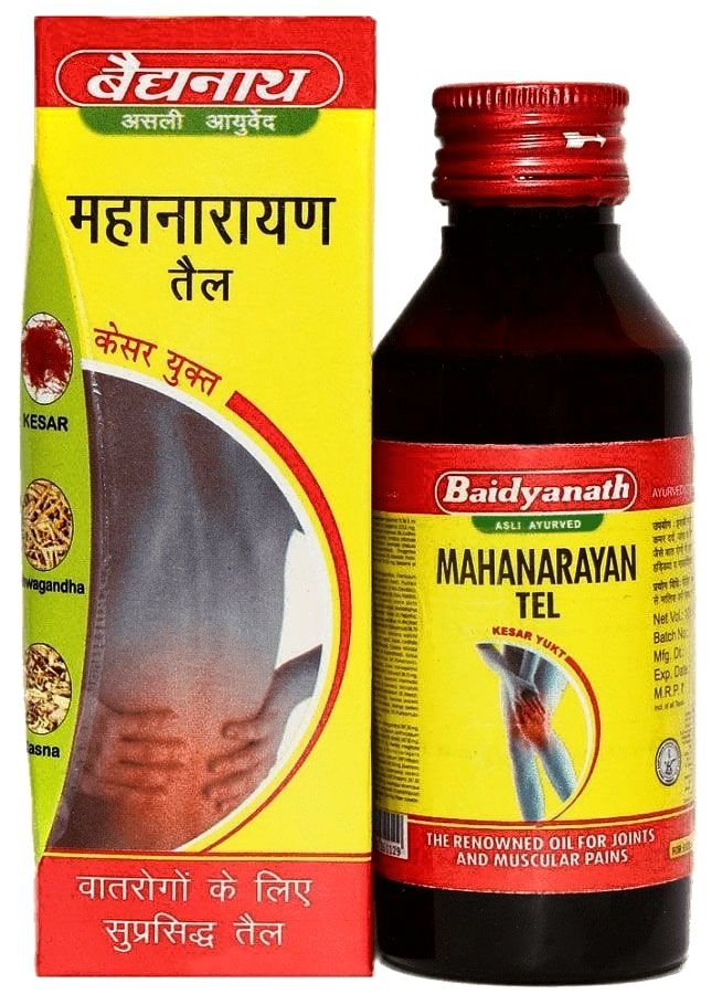 Маханараян масло для суставов, Бадьянатх, 100мл, Mahanarayan Tel Baidyanath.