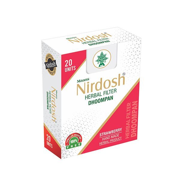 Нирдош ингаляторы с фильтром, Клубника (Strawberry), 20шт