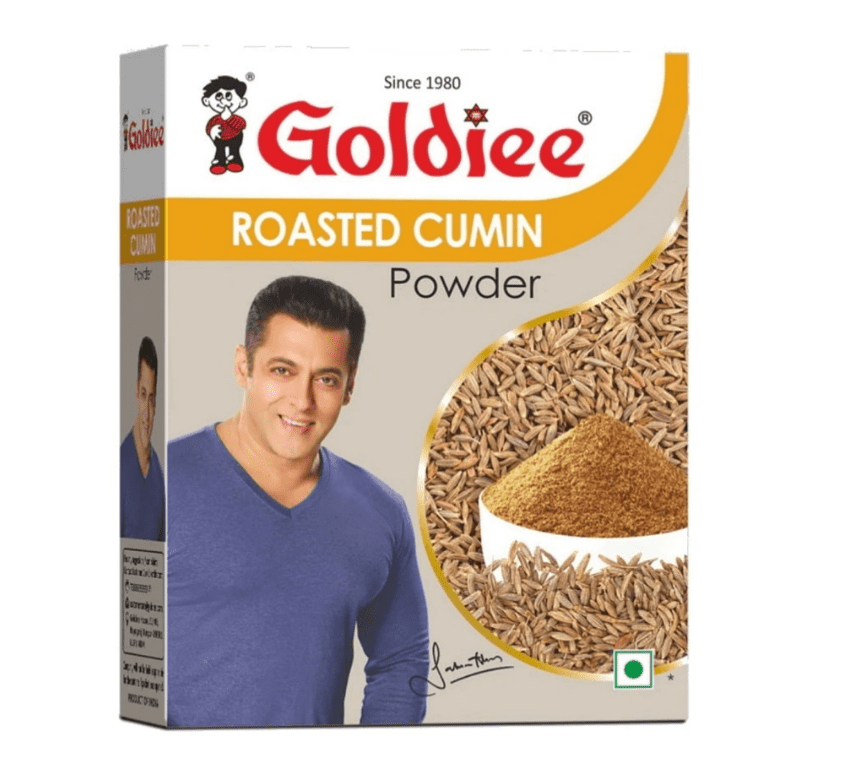 Кумин (Зира)  молотый Голди, Cumin Jeera Powder Roasted Goldiee, 100 г