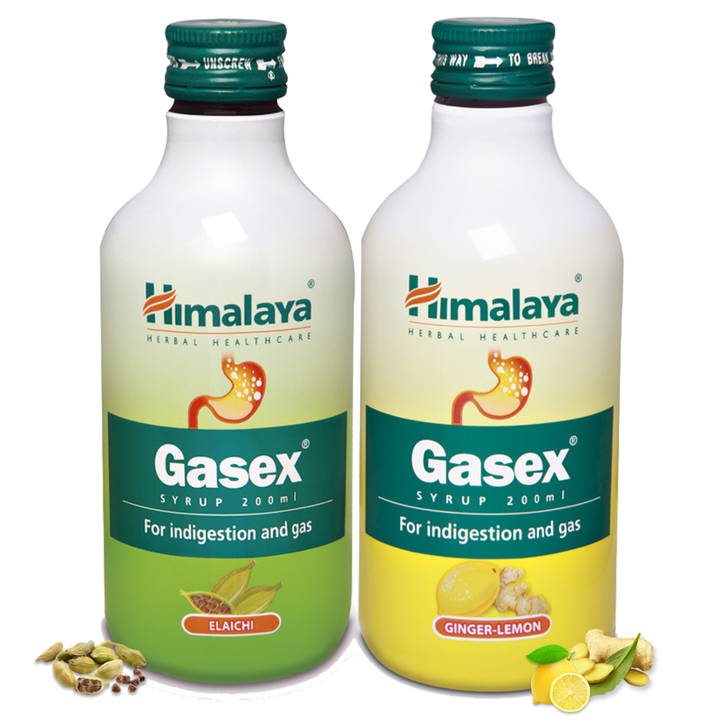 GASEX SYRUP Elaichi, Himalaya (ГАЗЕКС СИРОП с ароматом кардамона, Хималая), 200 мл.
