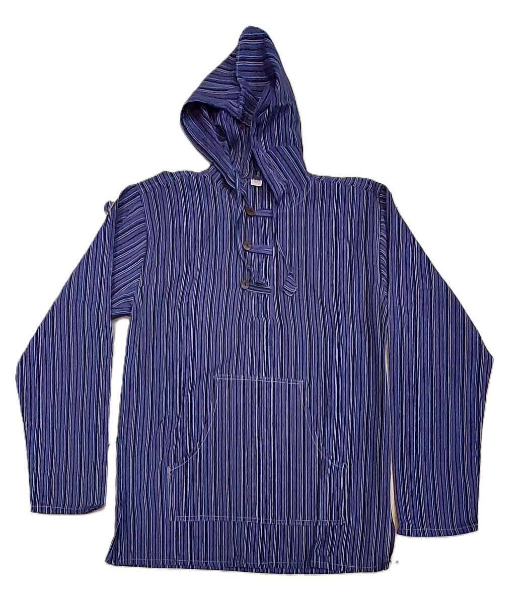Рубашка в полоску с капюшоном, размеры  L, XL, XXL Непал.