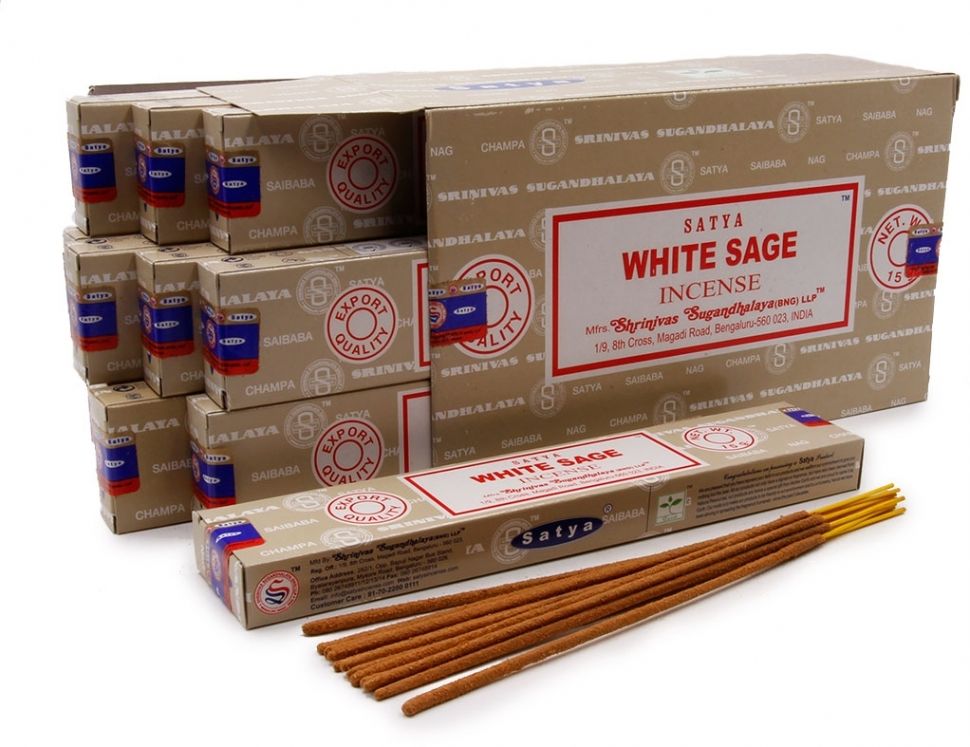 Satya WHITE SAGE (Благовония БЕЛЫЙ ШАЛФЕЙ, Сатья), 15 г.