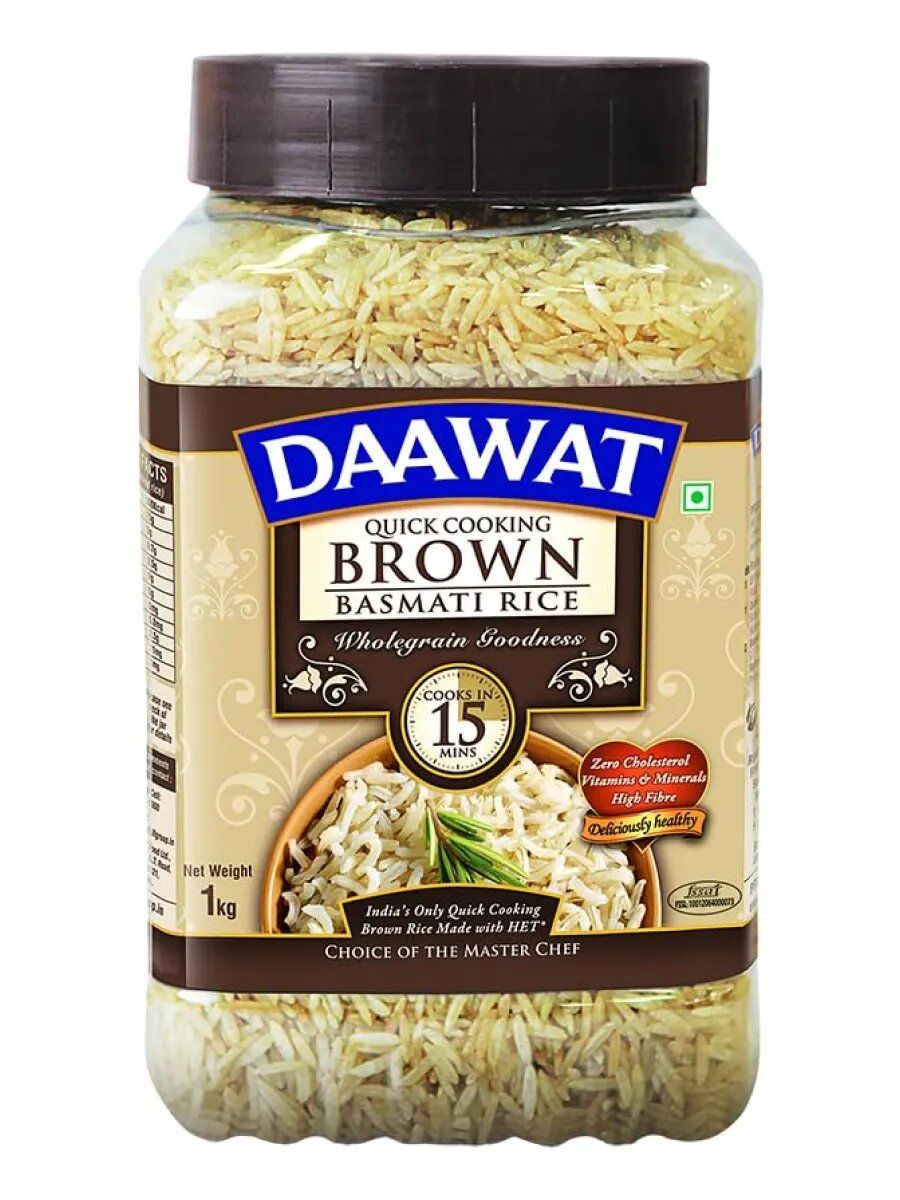 Рис басмати коричневый (Quick Cooking Brown Basmati), 1 кг