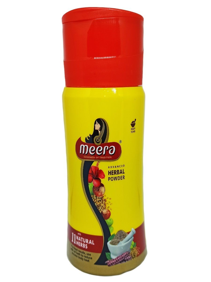 Кевин Кейр сухой шампунь-маска Мира 11 трав, 150 г.  Meera Herbal Hairwash Powder, CavinKare.