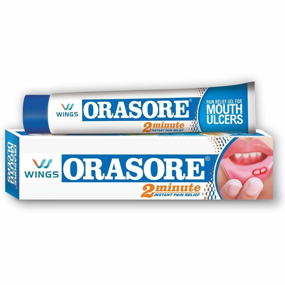 Орасор гель от язв во рту, 12г , Orasore Mouth Ulcer Relief Gel 12g Wings Pharma