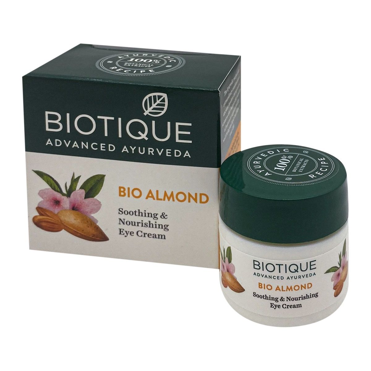 Биотик антивозрастной вокруг глаз, 15г. Biotique Bio Almond Eye Cream.