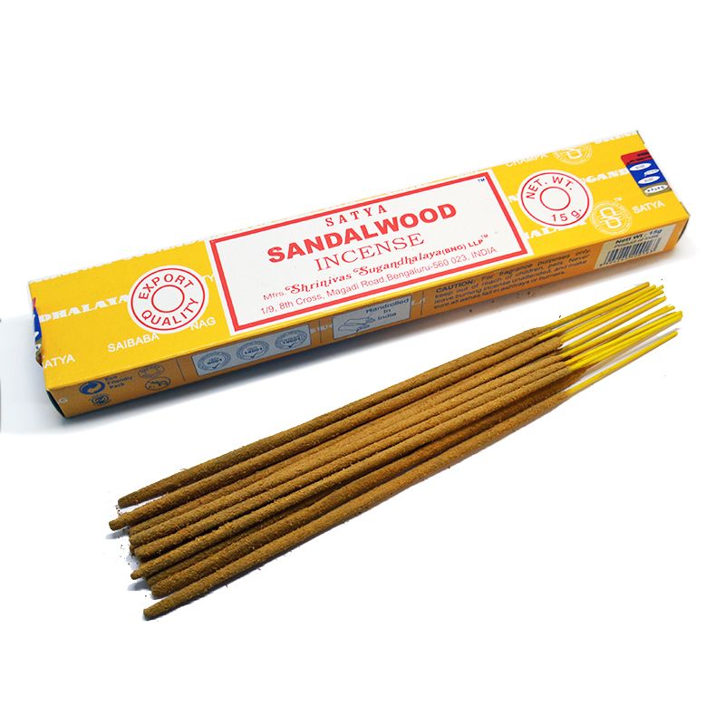 Сатья благовония Сандаловое дерево,15г. Sandalwood Satya.