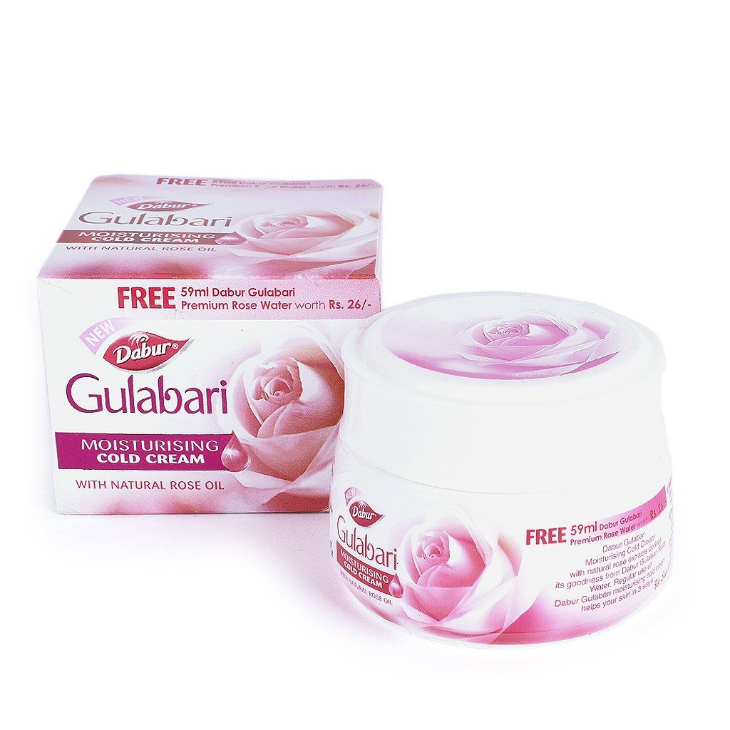 Гулабари увлажняющий крем для лица с маслом Розы Дабур, 50 мл.; Gulabari moisturising cold cream, Dabur