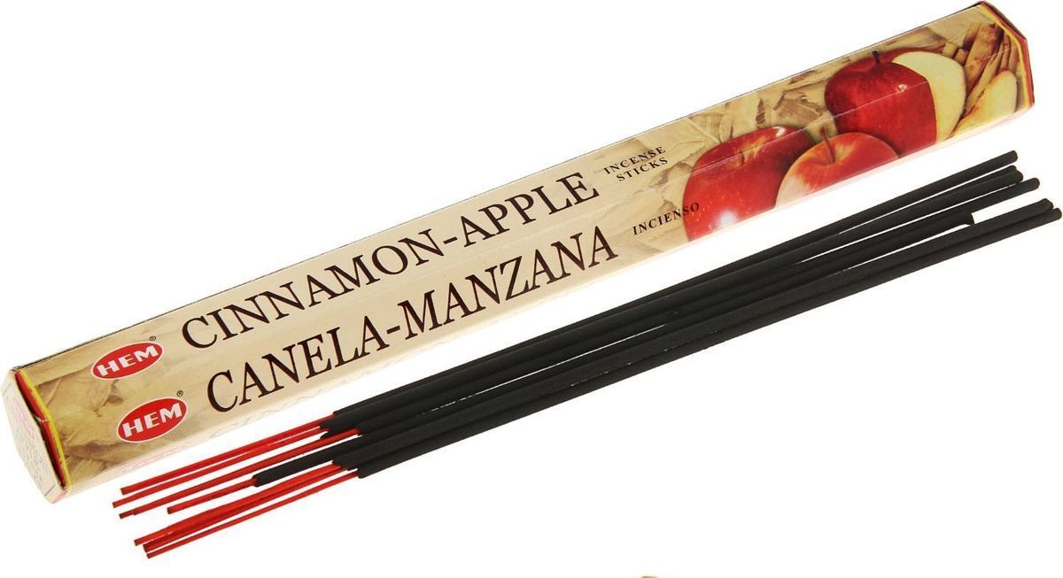 Корица Яблоко благовония, Хем, 20шт.в уп. Cinnamon Apple Hem.