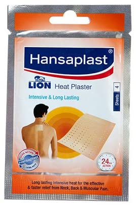 Обезболивающий пластырь 5,5*9см, 4шт в уп. Индия.  Lion Hansaplast.