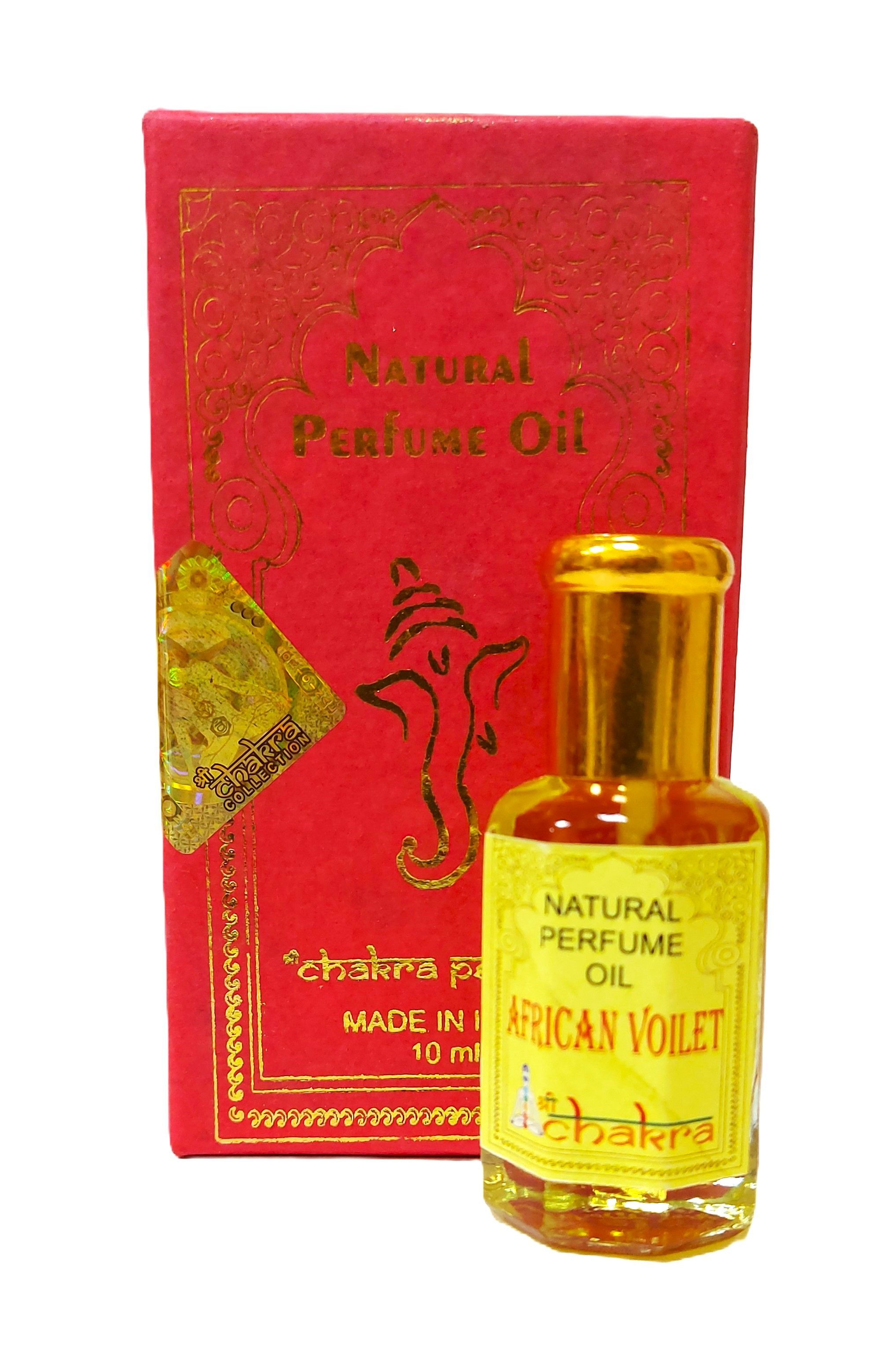 Масло духи Африканская фиалка, Chakra  Perfume oil 10 мл.