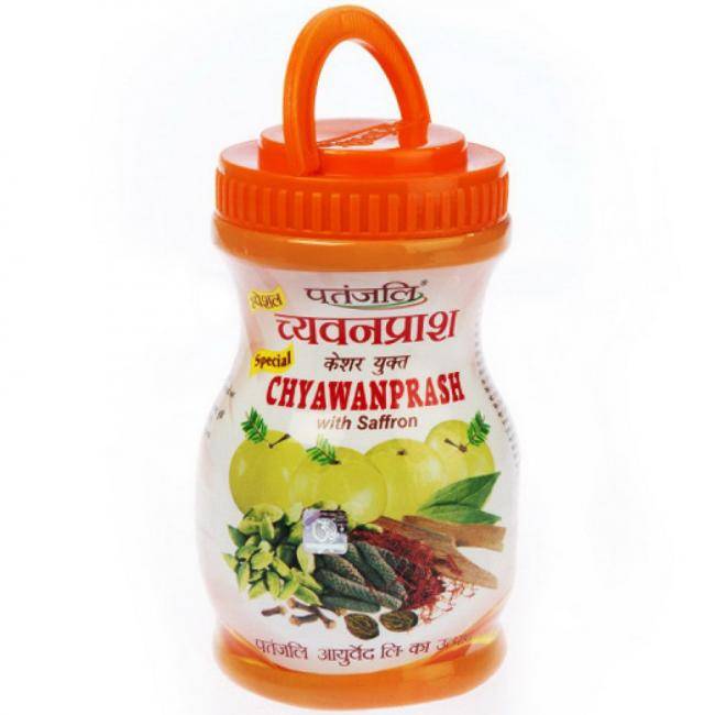 Патанджали джем с шафраном Чаванпраш , 500г. Chyawanprash Patanjali 