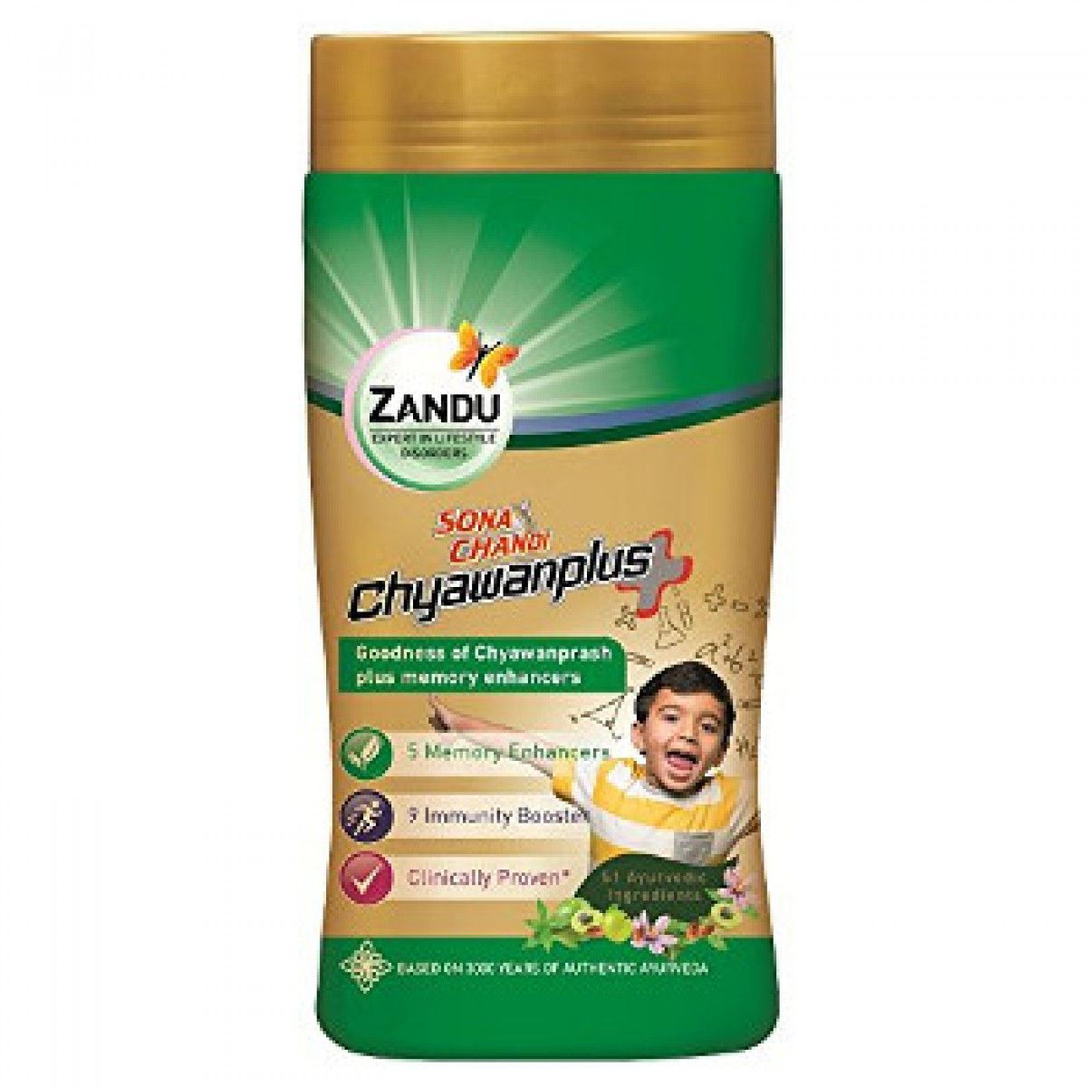 Чаванпраш Сона Чанди Чаван Плюс, Занду, 900г. Chyavanprash Chyawanplus Zandu.