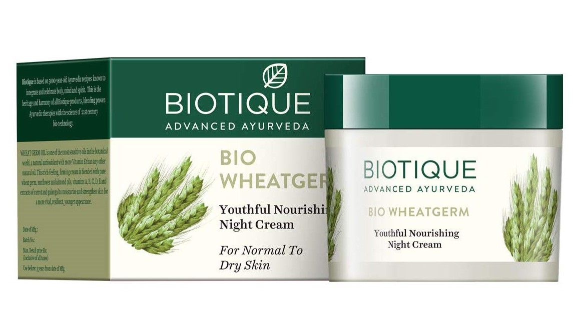Био пшеница - ночной крем Биотик Biotique Bio Wheat Germ night cream 50 гр