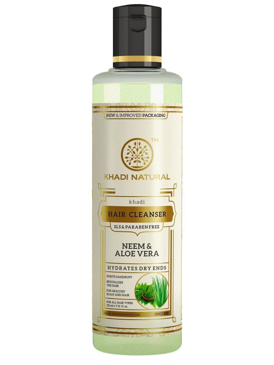 Кхади шампунь Ним и Алоэ Вера, 210 мл. Khadi Herbal Cleanser Neem Aloe Vera.