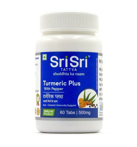 Турмерик Плюс 60 шт. в уп.Turmeric Plus Sri SriTattva, 