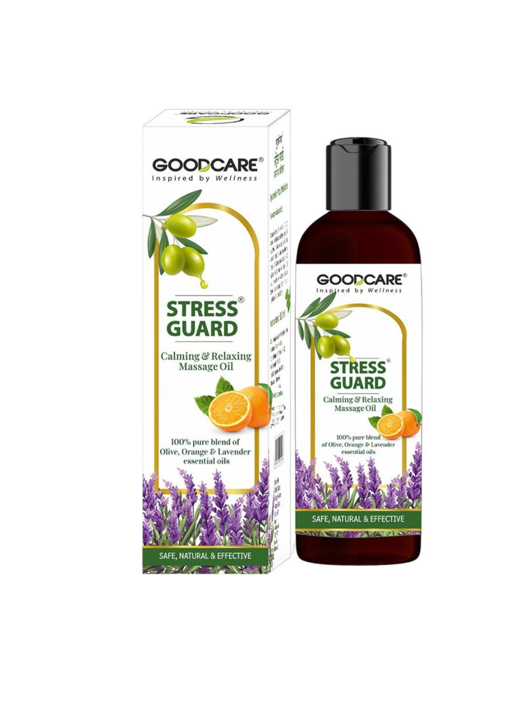 Стресс Гуард массажное масло, Байдьянатх, 100мл,  Stress Guard Massage Oil Baidyanath.