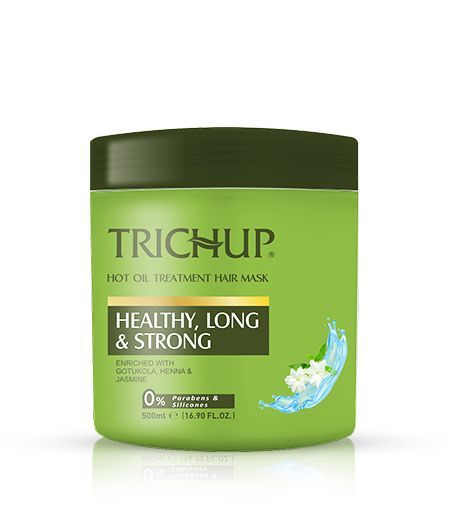 Тричуп Маска для волос Здоровые, длинные и сильные, Васу, 500 мл.Trichup Hair Mask HEALTHY, LONG & STRONG Hot Oil Treatment, Vasu.