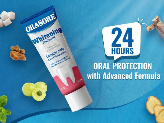  Отбеливающая зубная паста Orasore Whitening 75 г