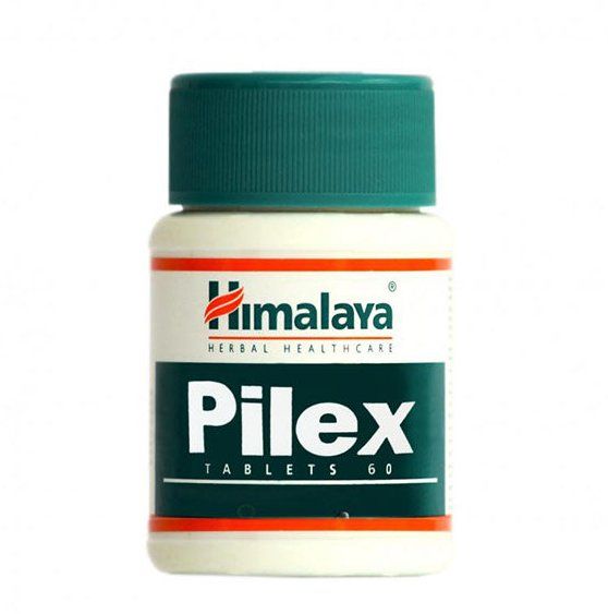 Пайлекс средство от геморроя и тромбофлебита,  Хималая,  60шт. в уп. Pilex Himalaya.