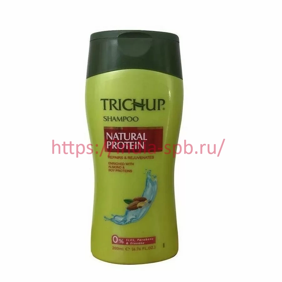Тричап  шампунь для волос с протеином, 200 мл, Васу; Trichup Natural Protein Shampoo, 200 ml, Vasu