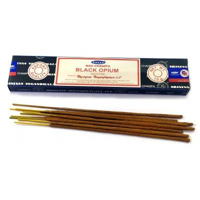 Сатья благовония пыльцовые Черный опиум, 15г. Black Opium Satya, Индия