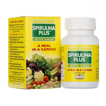 Спирулина Плюс витамины, Бадьянатх, 60шт. в уп. Spirulina plus Goodcare Baidyanath.
