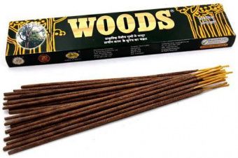 Благовония пыльцовые Woods, 20шт. Индия
