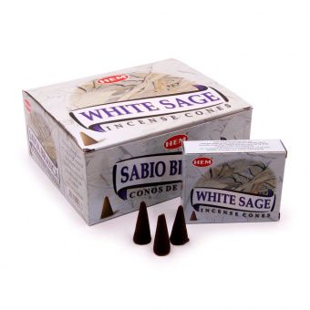 Хем конусы Белый Шалфей, 10шт. в уп. HEM cones White Sage.