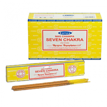 Сатья благовония Седьмая Чакра, 15г. Satya Seven Chakra. 