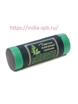 Благовоние Tibetan Clarysage Incense (Тибетский шалфей), 30 палочек и подставка, Непал..