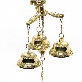 Колокольчики дверные, из латуни, Индия 13см