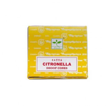 Сатья конусы Citronella, уп. 12 конусов + подставка. 