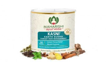 Сироп от кашля Касни, 100мл. Kasni Maharishi Ayurveda +Kasni Kanth Sudha (Кант Шудха) - травяные драже от кашля, першения и боли в горле