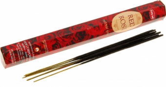 Роза Красная благовония, Хем, 20шт.в уп., Red Rose Hem.