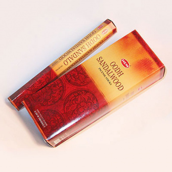  Уд Сандаловое дерево, благовония, Хем, 20шт.в уп. Oodh Sandalwood Hem.