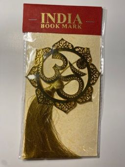 Закладка для книги "ОМ" латунь