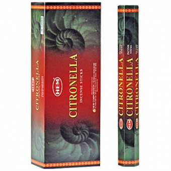 Цитронелла благовония, Хем, 20шт.в уп., Citronella Hem.